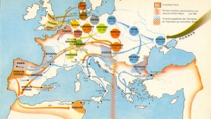 Alte Karten des römischen Germanien